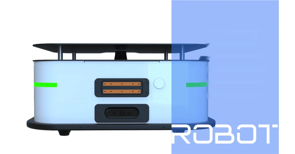 S30 AMR robot chassis technical view, independent suspension wheeled mobile base with laser radar SLAM mapping, ROS open API & SDK secondary development platform for indoor automation