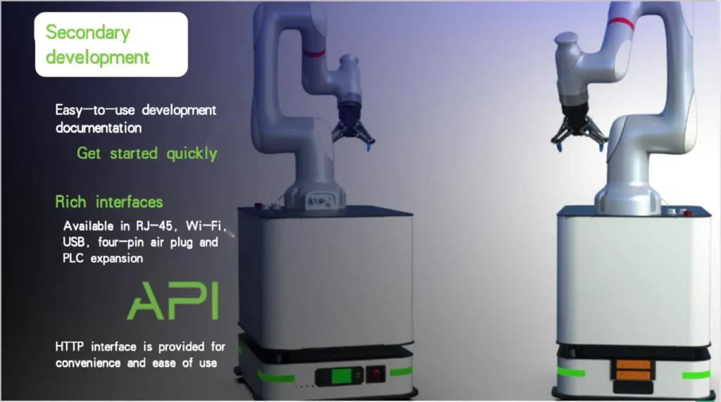 S30 indoor universal AMR differential chassis, laser SLAM autonomous navigation mobile robot development platform with 70kg load, multi-sensor fusion LiDAR depth camera, automatic charging for industrial, factory, and inspection robot secondary development