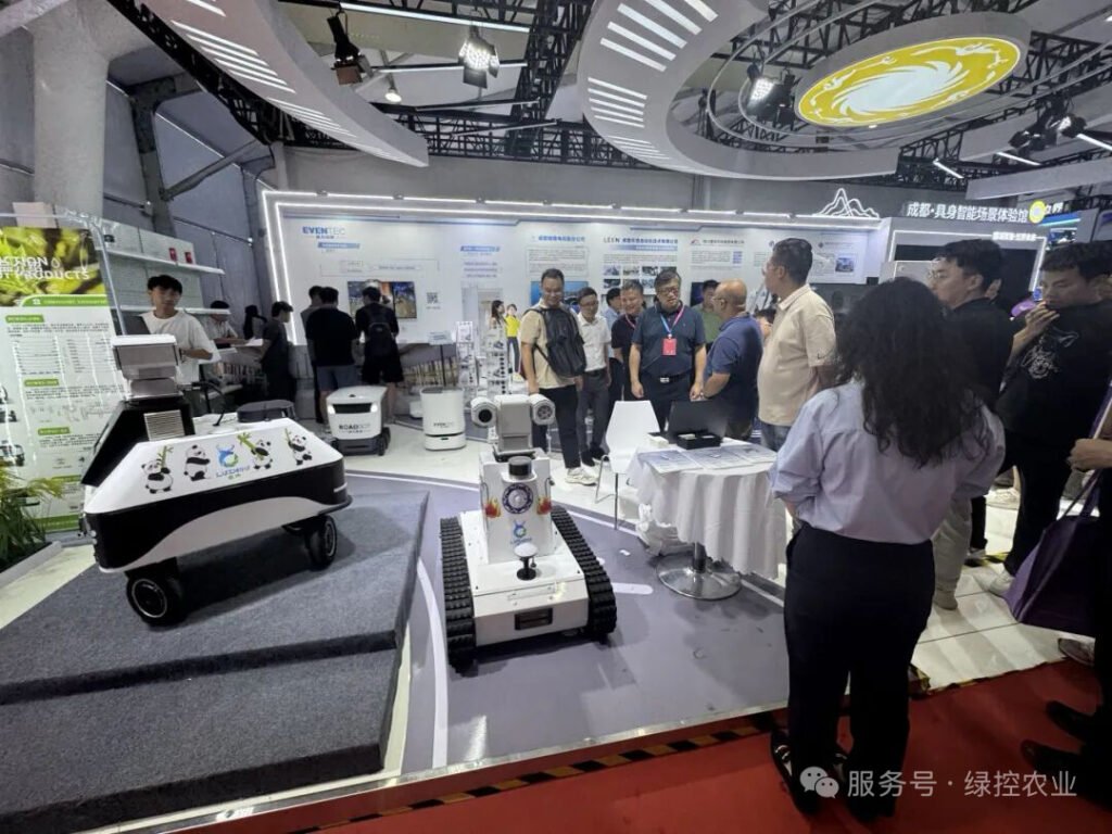 Visitors exploring GC Robotics booth C-309 at World Robot Conference 2025