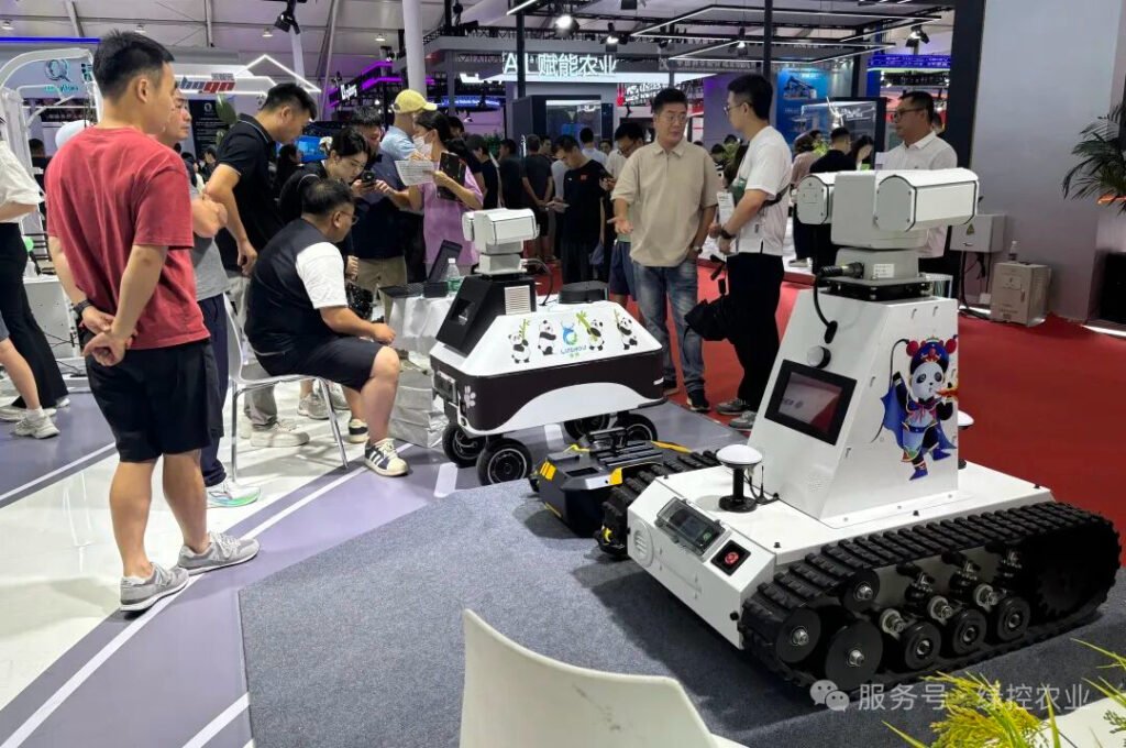 Mobile robots on display at the World Robot Conference 2025